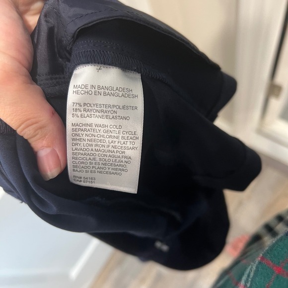 Nautica Jeans Womens Navy Blue Flat Front Pleated Golf Shorts Size 14 - Picture 6 of 6